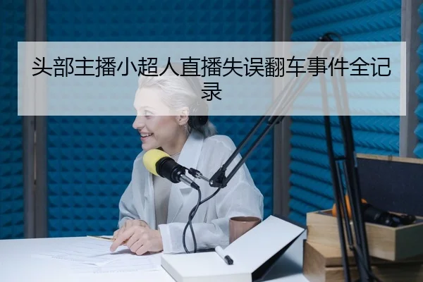 头部主播小超人直播失误翻车事件全记录